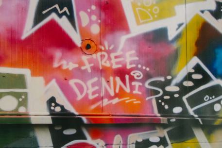 Wir fördern dich Ein Graffitii